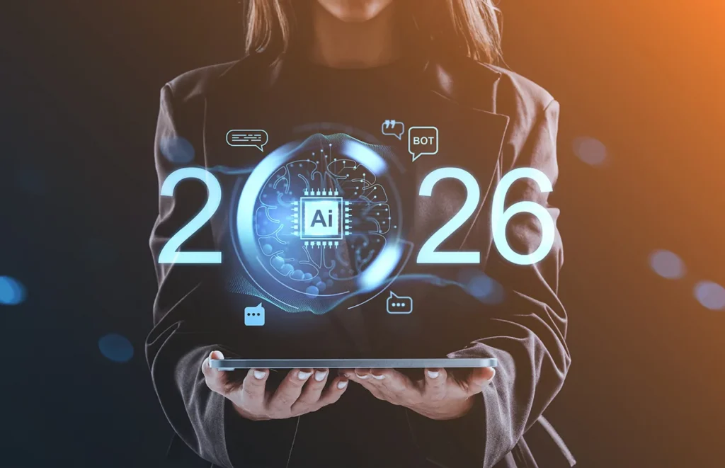Latest internet trends and web technologies to watch in 2026, including AI, cloud computing, cybersecurity, and Web3.
